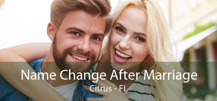 Name Change After Marriage Citrus - FL